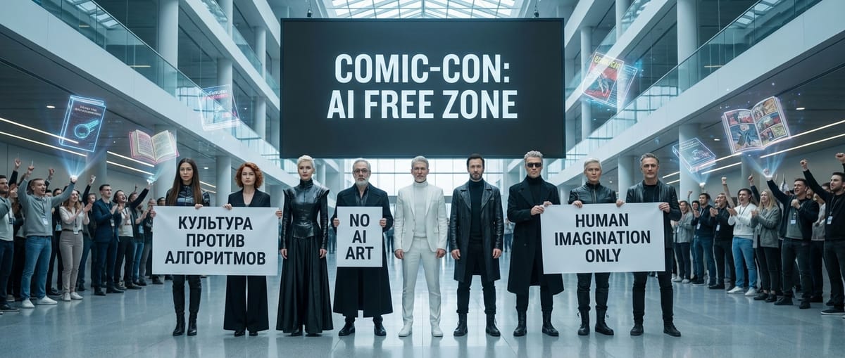 Культура против алгоритмов: писатели-фантасты и Comic-Con отказываются от использования ИИ