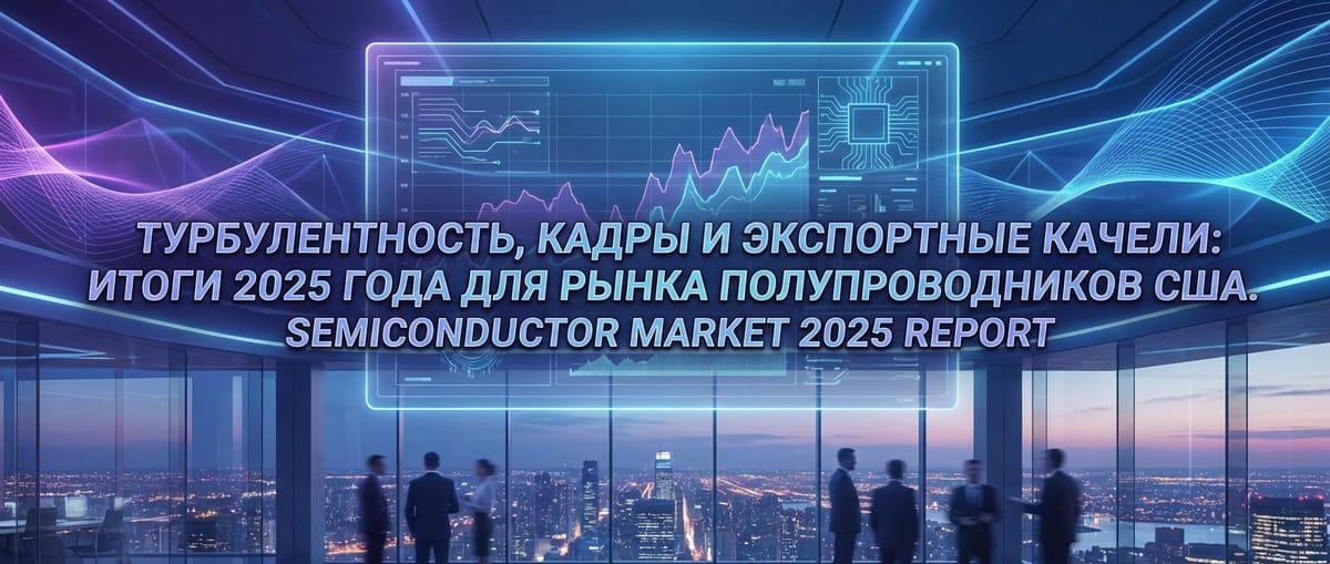 Турбулентность, кадры и экспортные качели: итоги 2025 года для рынка полупроводников США