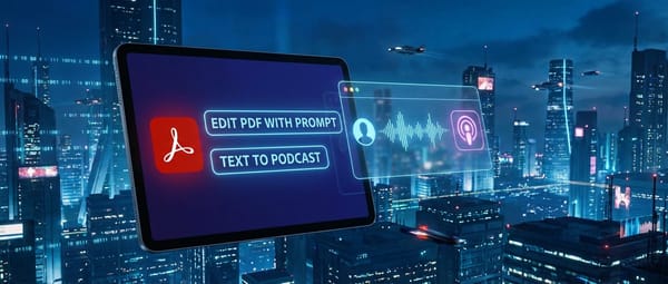 Adobe Acrobat теперь позволяет редактировать PDF промптами и превращать тексты в подкасты